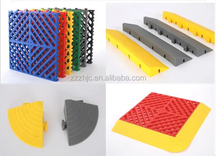 400*400*30mm Modular Interlocking Garage Floor Tiles/removable Plastic Interlocking Floor Tiles for Car Wash