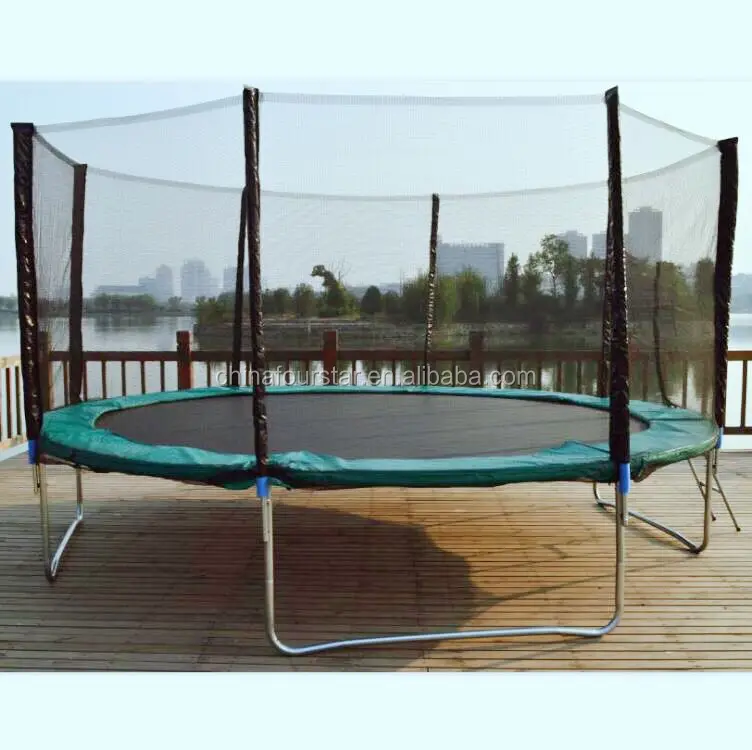 
14FT Professional circular trampoline Single Bungee Large Indoor Trampoline for Sale 