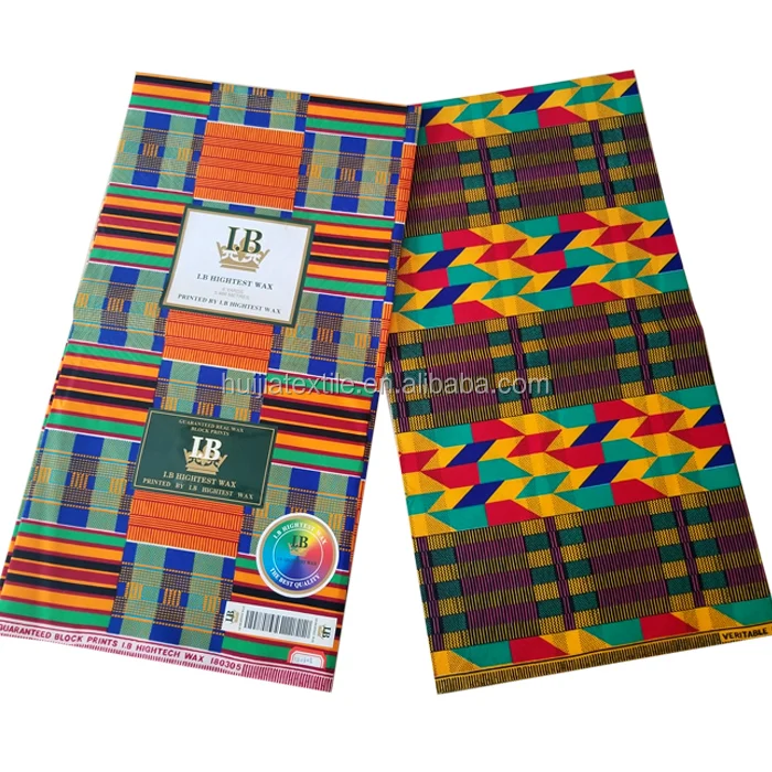 Африканские Восковые ткани Гана Kente, восковые дизайнерские полиэфирные восковые ткани с принтом