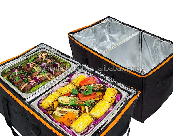 Commercial food delivery bag,Heavy Duty Bag with Strong Insulation.Large Capacity  (23x14x15).