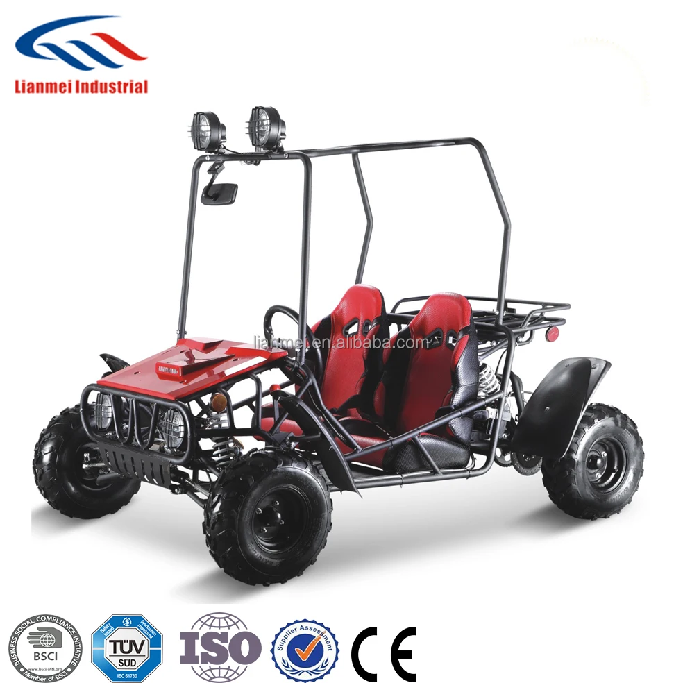 125cc дешевые газовые картинг для взрослых с сертификатом CE на 2 человека мотором марки лунсин