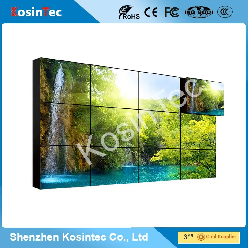 46 inch video wall,lcd TV wall ,led TV wall with super narrow bezel lcd video wall factory