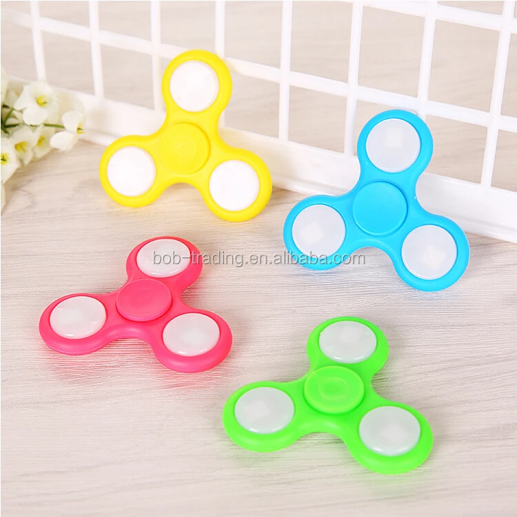 Promotion Gift LED Light Hand Spinner ABS 2 minutes Color Change Finger Spinner
