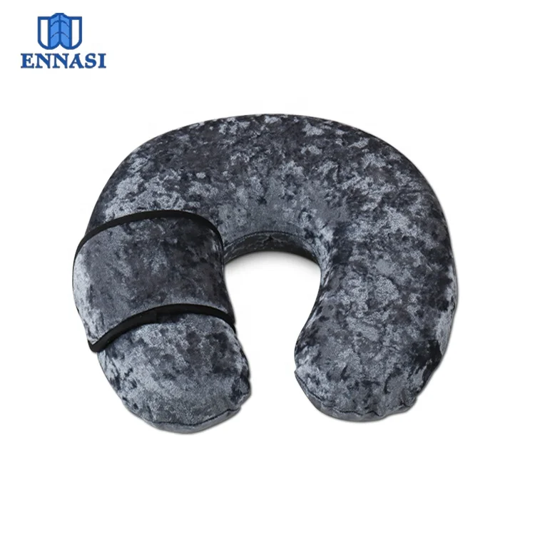 Camping Airplane Memory Foam Travel Pillow Eye Sleep Mask U Shape Travel Kit Neck Support Pillow