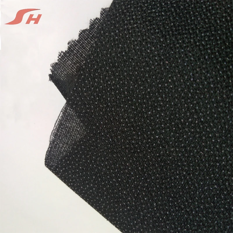 
Wholesale china factory 100D woven garment fabric interlining for cap 