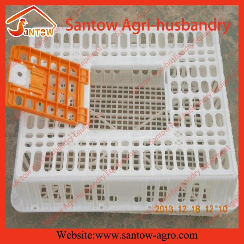 
Durable plastic chicken duck quail birds pigeon broiler poultry transportation cages for sale 