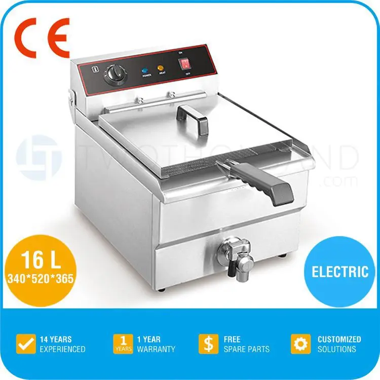 TT-WE1256 16 Liter Commercial Electric Table Top Chicken Deep Fryer
