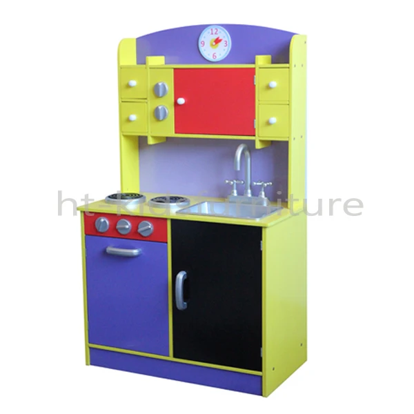 60x29.5x(H)88cm Pink Screen Print MDF Kids Kitchen Set Toy With ABS Plastic Sink And Faucet Accessories, On Discount