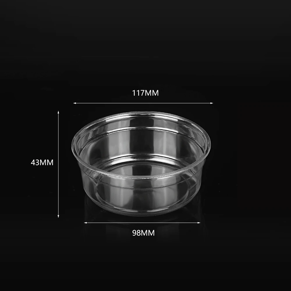 Biodegradable Food Container PLA Disposable 8oz 12oz 16oz 24oz 32oz PET Deli Container Cup With Lid