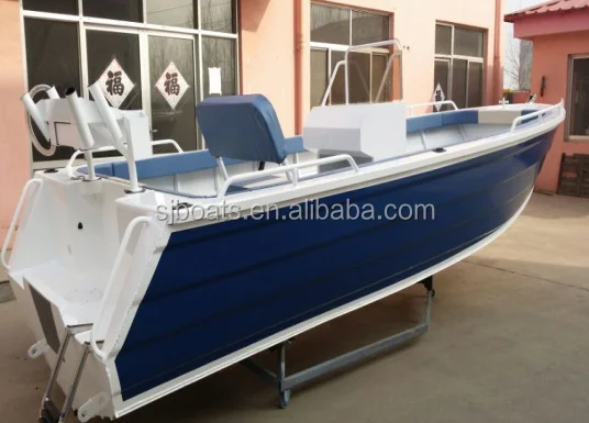 19ft outboard motor aluminum boat with center console for sale