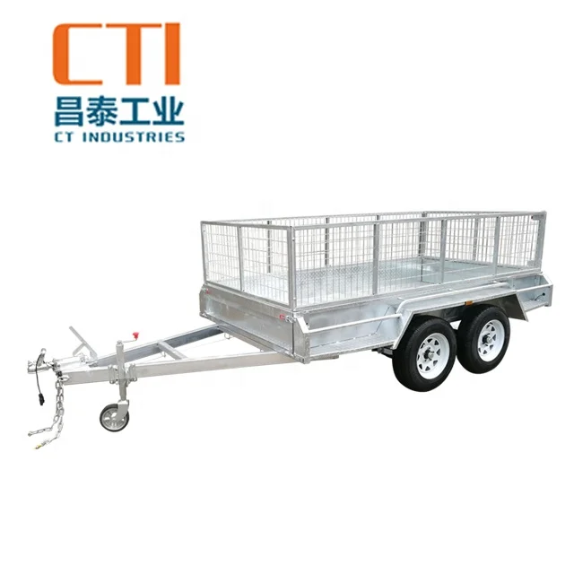 
Trailer For Sale 3500KG 8x5 10x5 10x6 12x6 Heavy Duty Tandem Trailer Box Trailer 