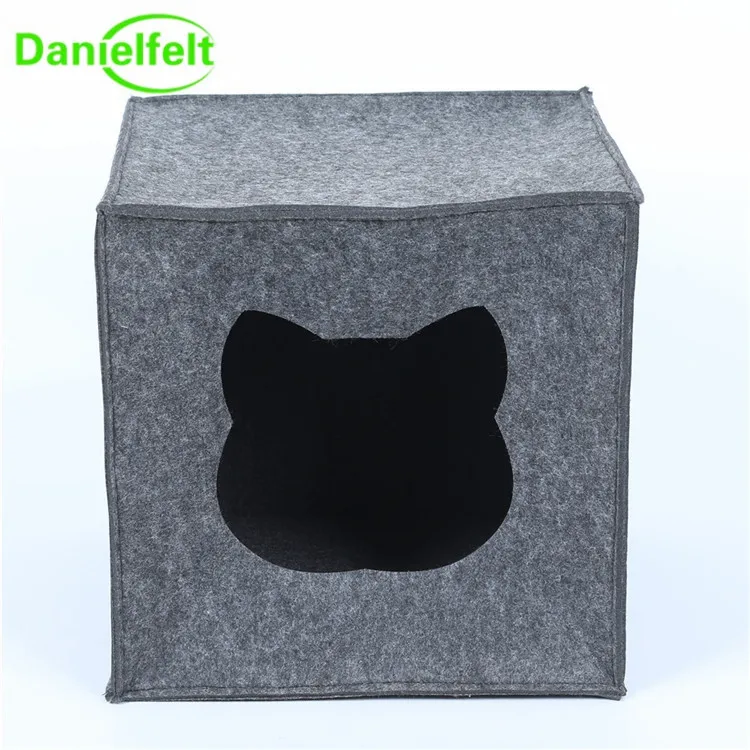 Felt Pet Dog Cave House Dog Bed Cat Nest