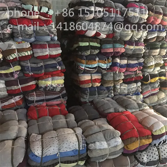 100% cotton color t shirt wiping rags