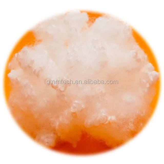 
100% Recycled HCS polyester staple fiber waste 3D 64mm filler for toys 
