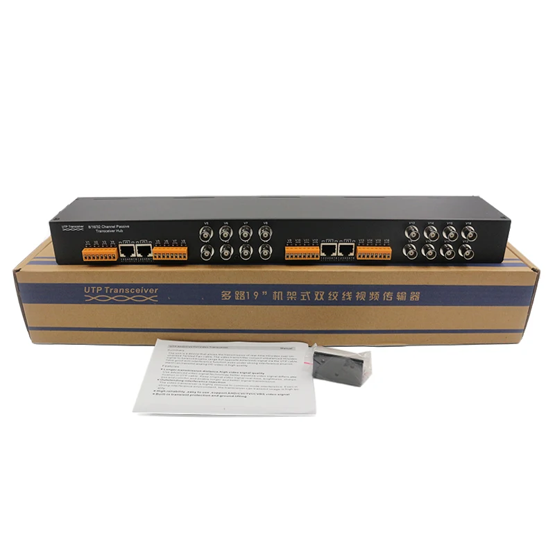 YJS-2016HD 16 Channel Passive HD Video Balun bnc to rj45 balun