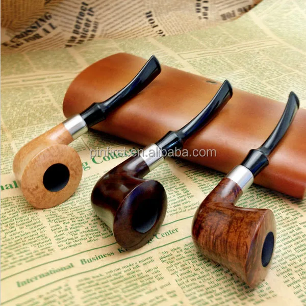 3 Colors To choose Briar Smoking Pip durable handmade Wooden smoking Pipe