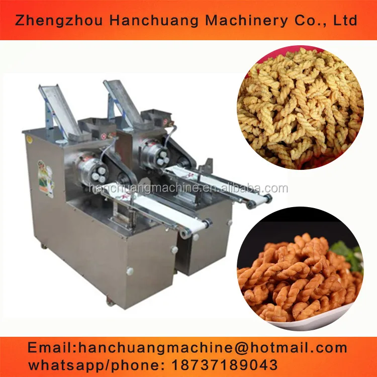 crispy snack food twist bread making machine