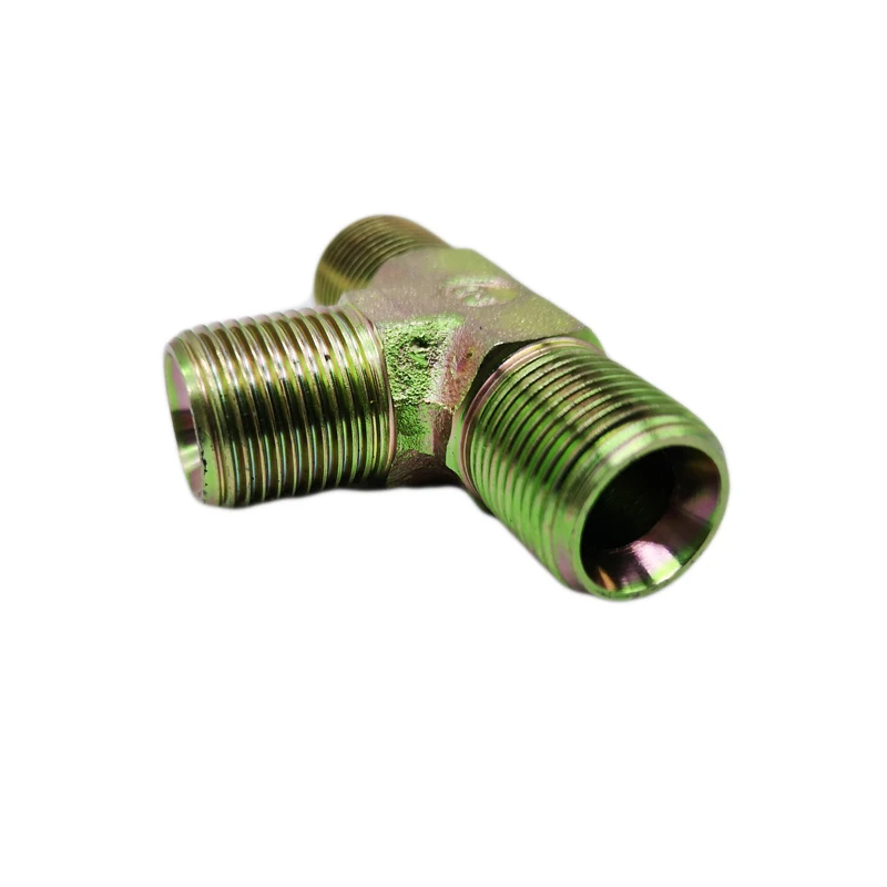 METRIC MALE 24 degree SEAT H.T. hydraulic tee adapter fittings