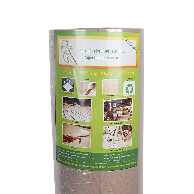 2021 New Design Laminated Reusable Multifunctional Floor protection Construction Contractor's Mat Paper