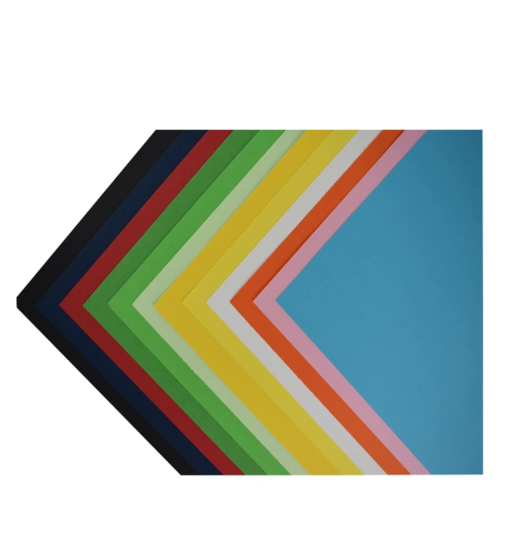 
250g China wholesale color cardboard paper manila paper for greeting card/binding cover/file folder 