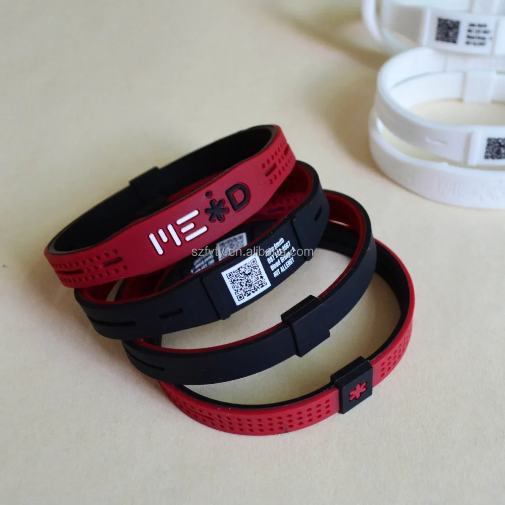 qr code silicone bracelet