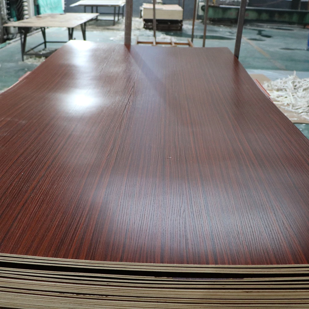 18mm E1 Glue Off White Laminated MDF Board For Cabinets