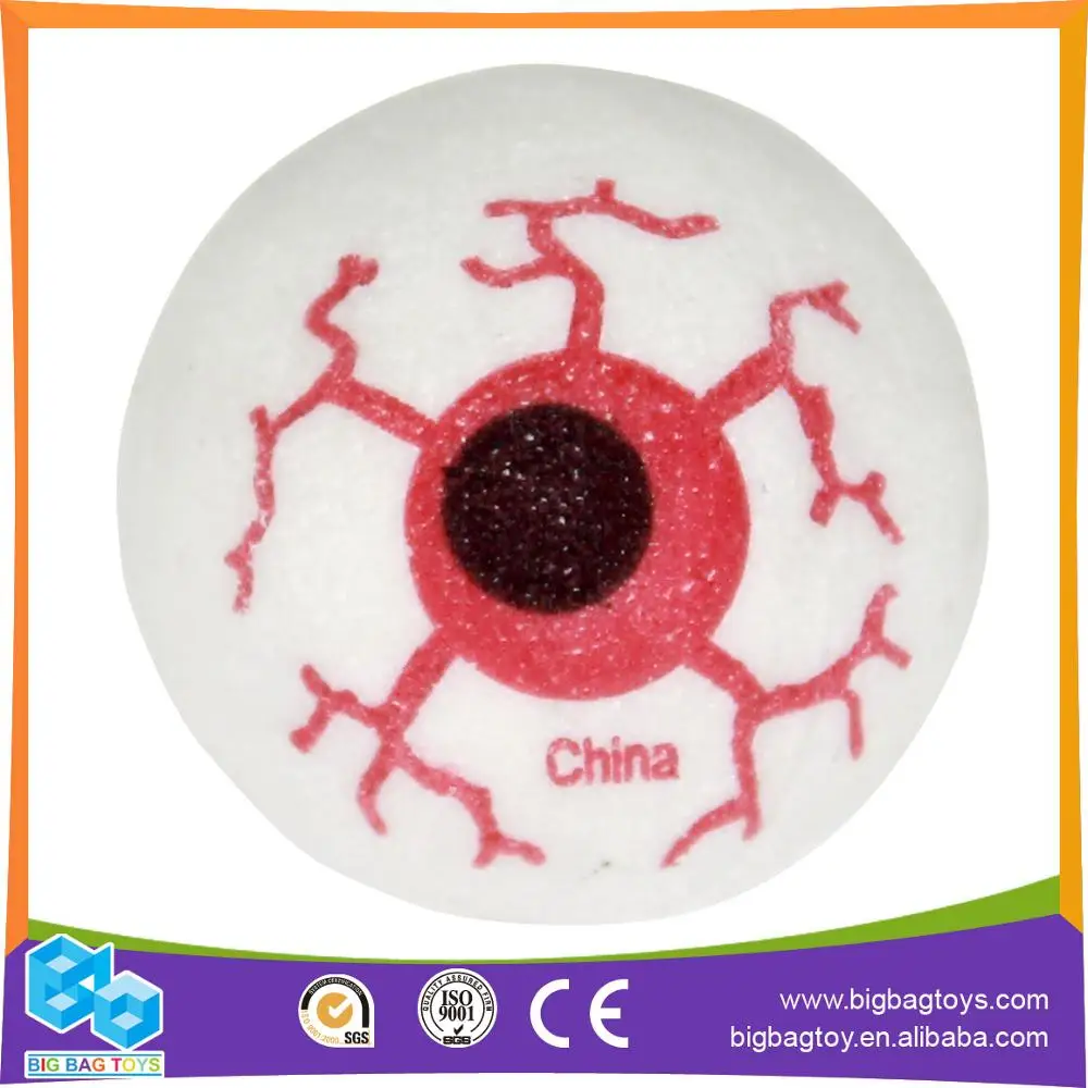 hot sale halloween rubber bouncing ball toy halloween eyeball for kids