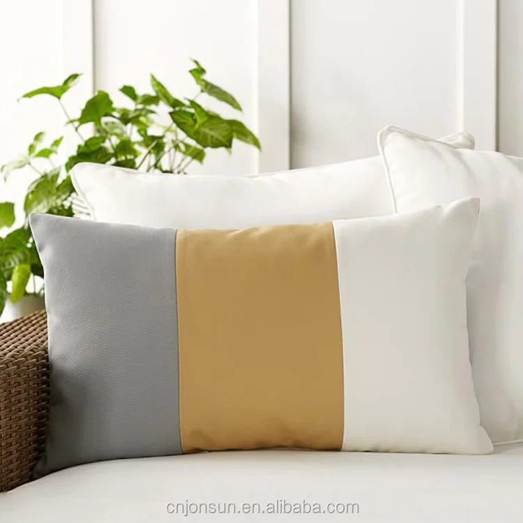 Новый квалифицированные три цвета в контраст Подушка кресло подушка