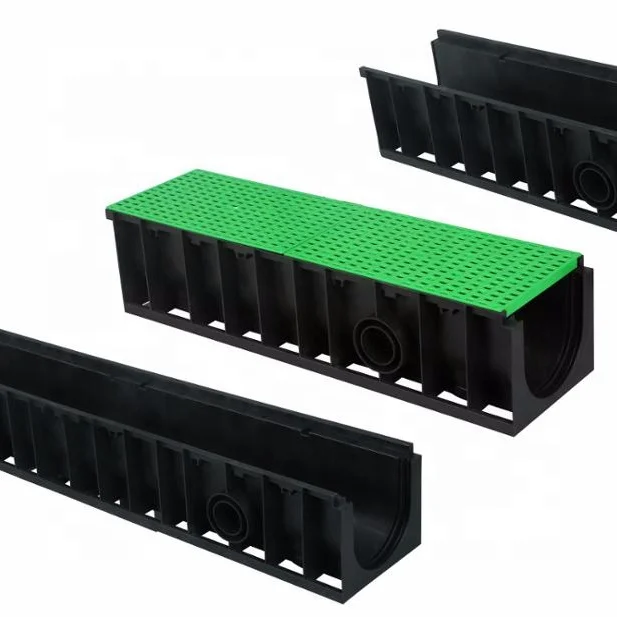 U Shape Polymer High quality plastic Linear drainage channel  for ditch