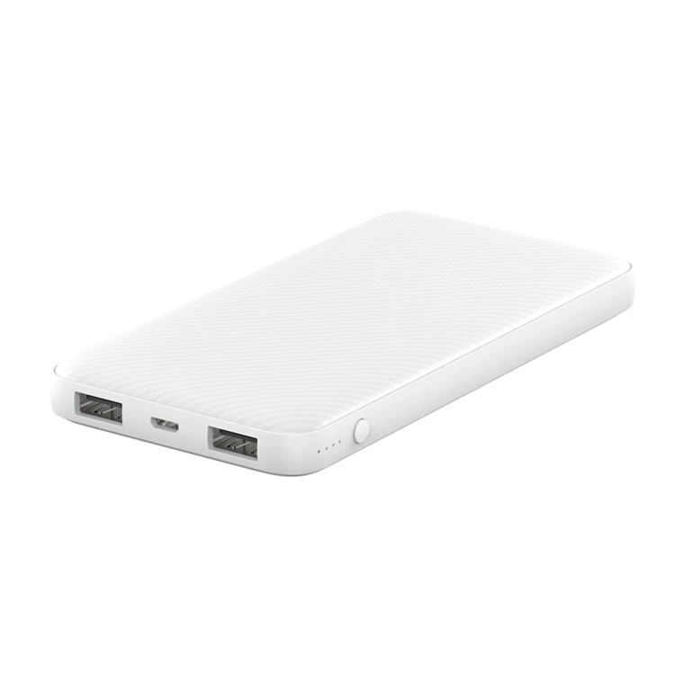 2019 NEW! Carbon fiber pattern quick custom logo 10000mah universal power bank with fc ce rohs