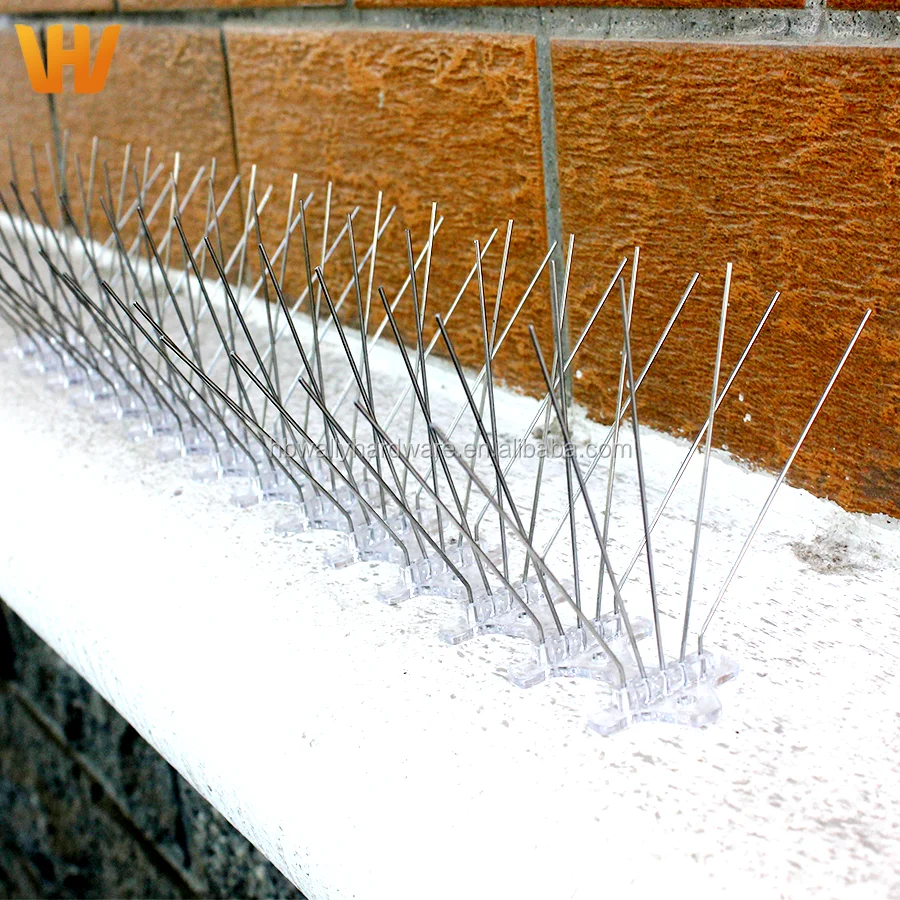 Plastic Bird Repellent Spike Wild Cat Fence Spikes Snake Squirrel Yard Proof Bird Spikes