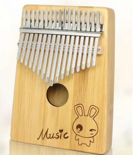 China Supplier 17 Key Bamboo Wood Sanza Finger Thumb Keyboard Marimba Kalimba