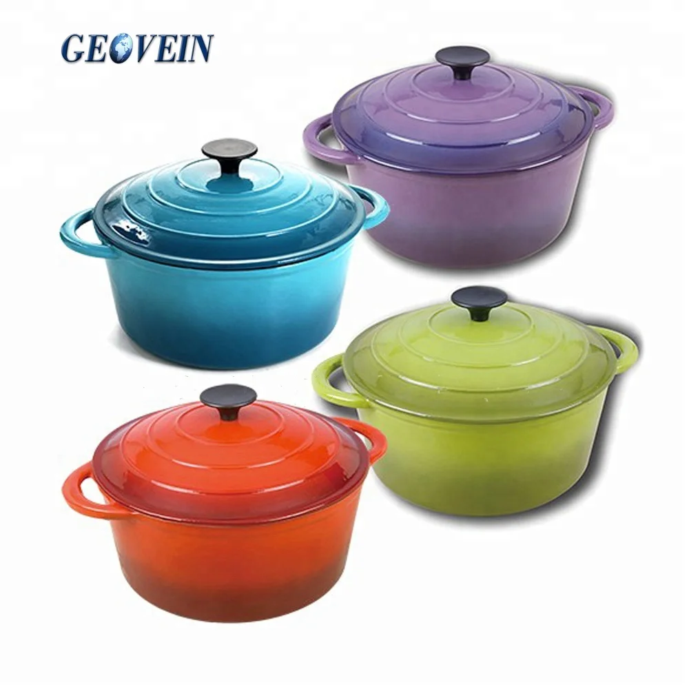 La Cocotte Colorful Enameled Cast iron Masterclass Premium Cookware Casserole