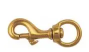 Solid Brass Oval Ring  bull snap Lobster Snap Clasp Hook