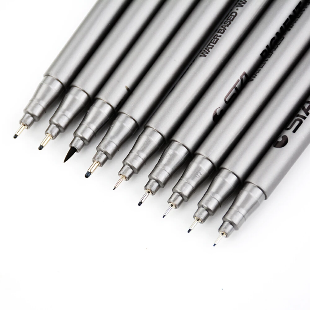 Promotional STA Fine Tip Colored Writing Drawing Marker Pen 0.05 0.1 0.2 0.3 0.4 0.5 0.6 0.8 Fineliner Point Marker Pen Set