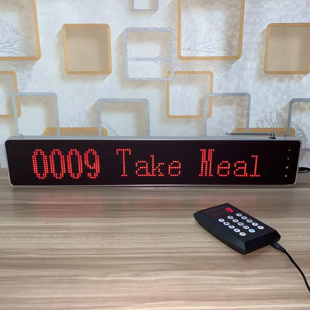 wireless calling system restaurant pager with LED display panel