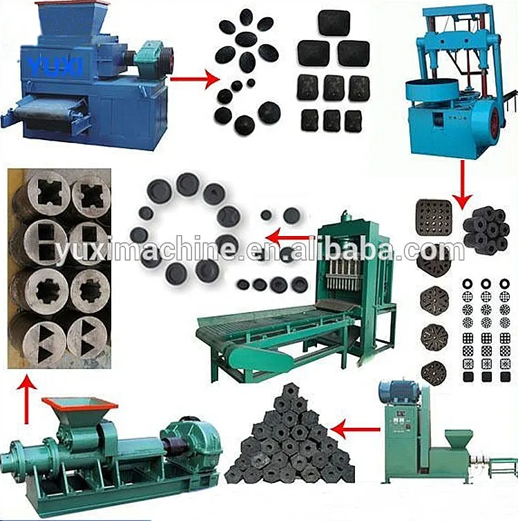 Indonesia Charcoal Cube Charcoal Bricket Machine BBQ Charcoal Briquette Machine