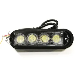 12v 24v 5.5 inch 4LED red blue white green amber traffic warning signal brake led security car orange strobe light