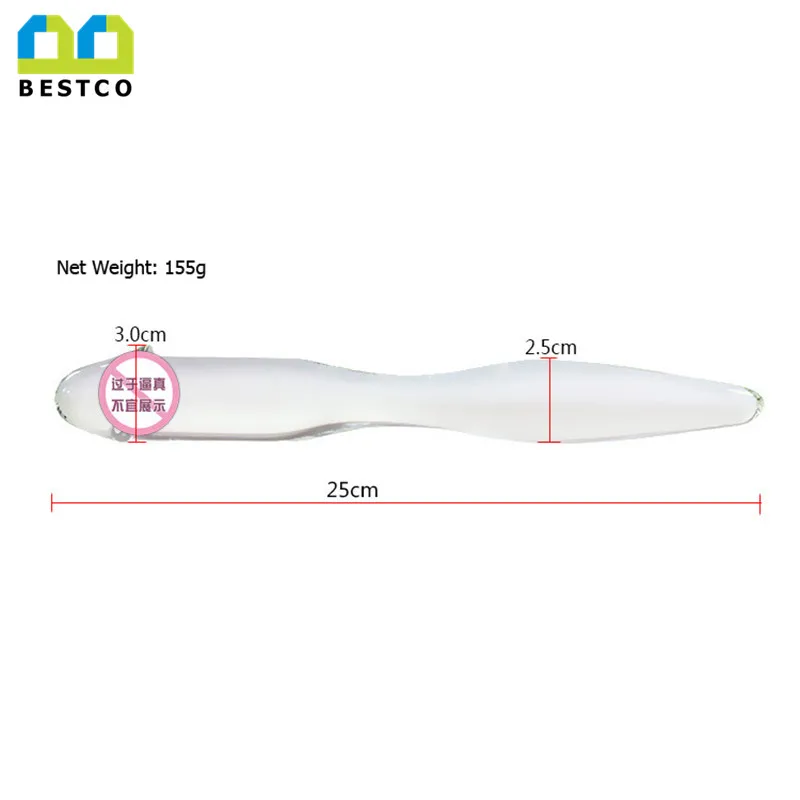
Crystal Adult Sextoys Huge Butt Anal Plug Sex Toys Glass Double Headed Dildo 
