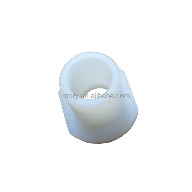 custom CNC turning flanged plastic nylon bushing