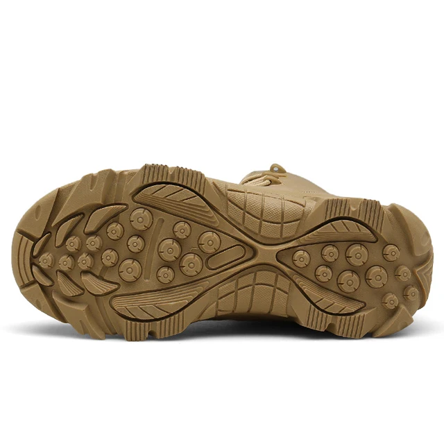 
Men Army Tactical Outdoor Sports Camping waterproof Hiking Work Combat German Military Boot High Top Desert Leather Shoes 