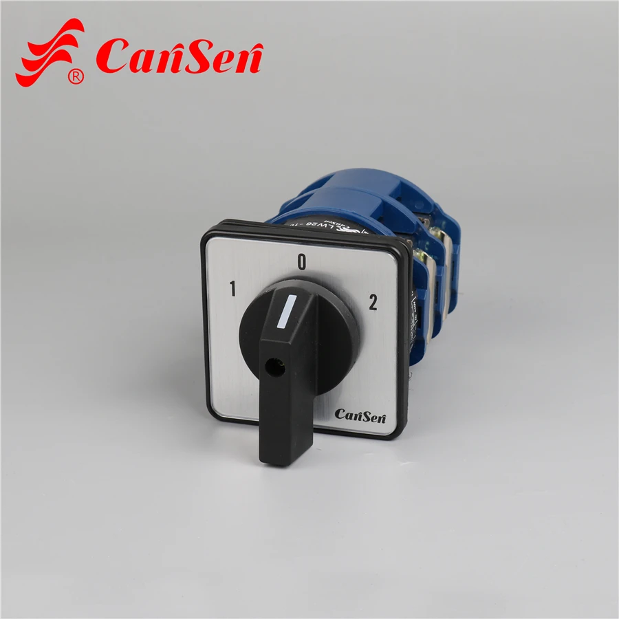 Cansen switch LW26-160 1-0-2 2 Pole rotary cam changeover switch control motor welding machine rotary cam switch