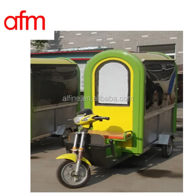 Durable Electric mobile bicycle food cart for sale