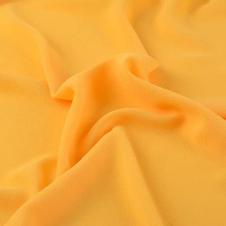 
Quality 100% Polyester Bubble Chiffon fabric for Lady fashion dresses 