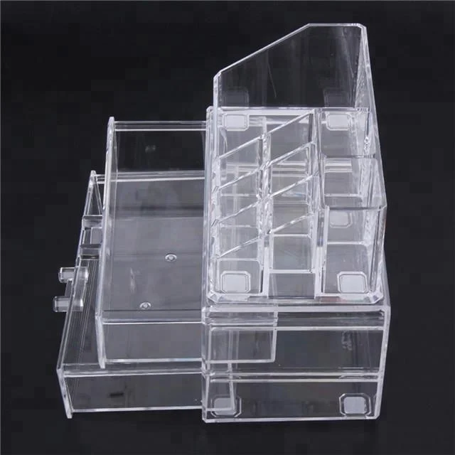 New acrylic makeup holder with holes, custom circle shape holder for cosmetics lip gloss lipstick display