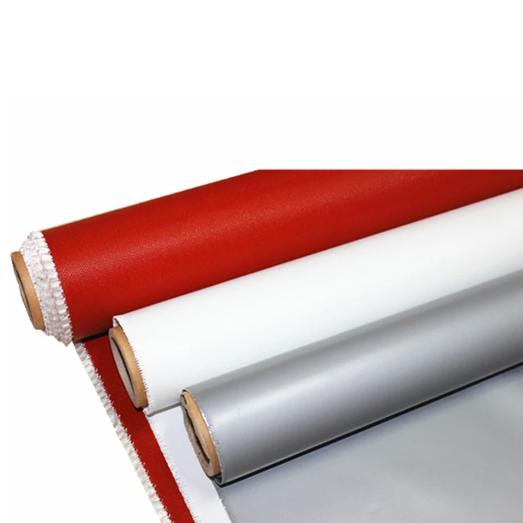 Silicone Rubber Coated Fireproof Fiberglass Cloth