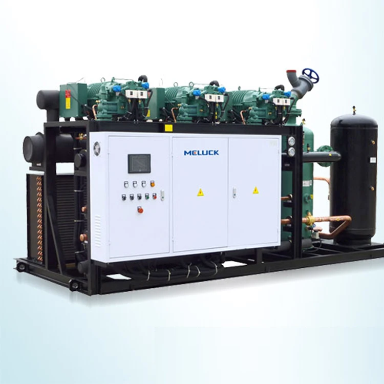 High Quality low temperature Screw 2 Compressors Racks Air Cooled Condensing Unit