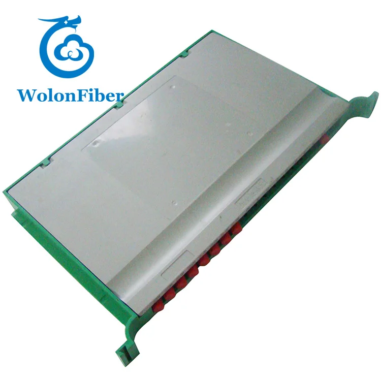 Одномодовый волоконно-оптический разветвитель 1*8 FC лоток тип-оптический разветвитель