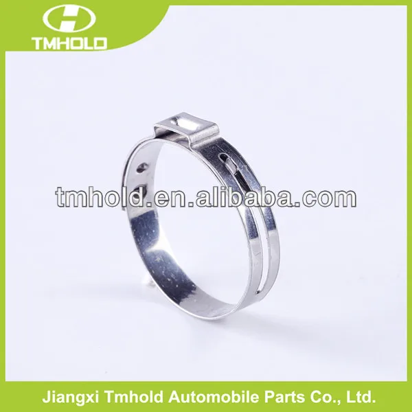 Оцинкованная сталь, толщина 0,5 мм, регулируемое кольцо-зажим для одного уха/одно ушное кольцо-зажим для трубы