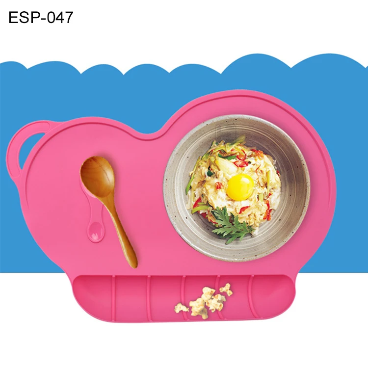 Catch Food and Prevent Messes Baby Bowl Set Silicone Large Feeding Mat for Kids Silicone Placemats Mats & Pads Accept Europe